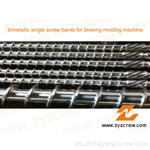 Barril bimetálico de un solo tornillo para máquina de moldeo por soplado (Dia15-300mm)